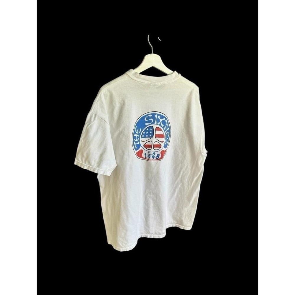 The Sixties Peace And Love 90's Vintage Tshirt Sz XL Peace Sign Revolution